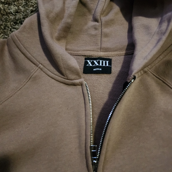 XXIII Brown Mens Hoody Full Zip - Picture 3 of 6